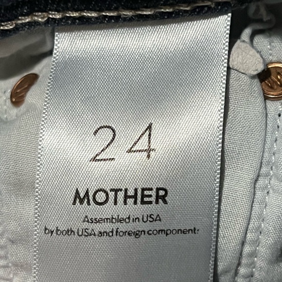 Mother women’s jeans size 24 blue flare wide leg the cruiser partners undercover - Picture 13 of 16